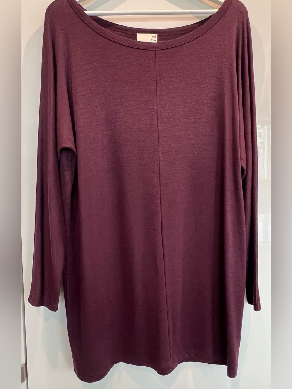 Wilfred Free Purple Long Sleeve Stretch Midi Dress – Size S